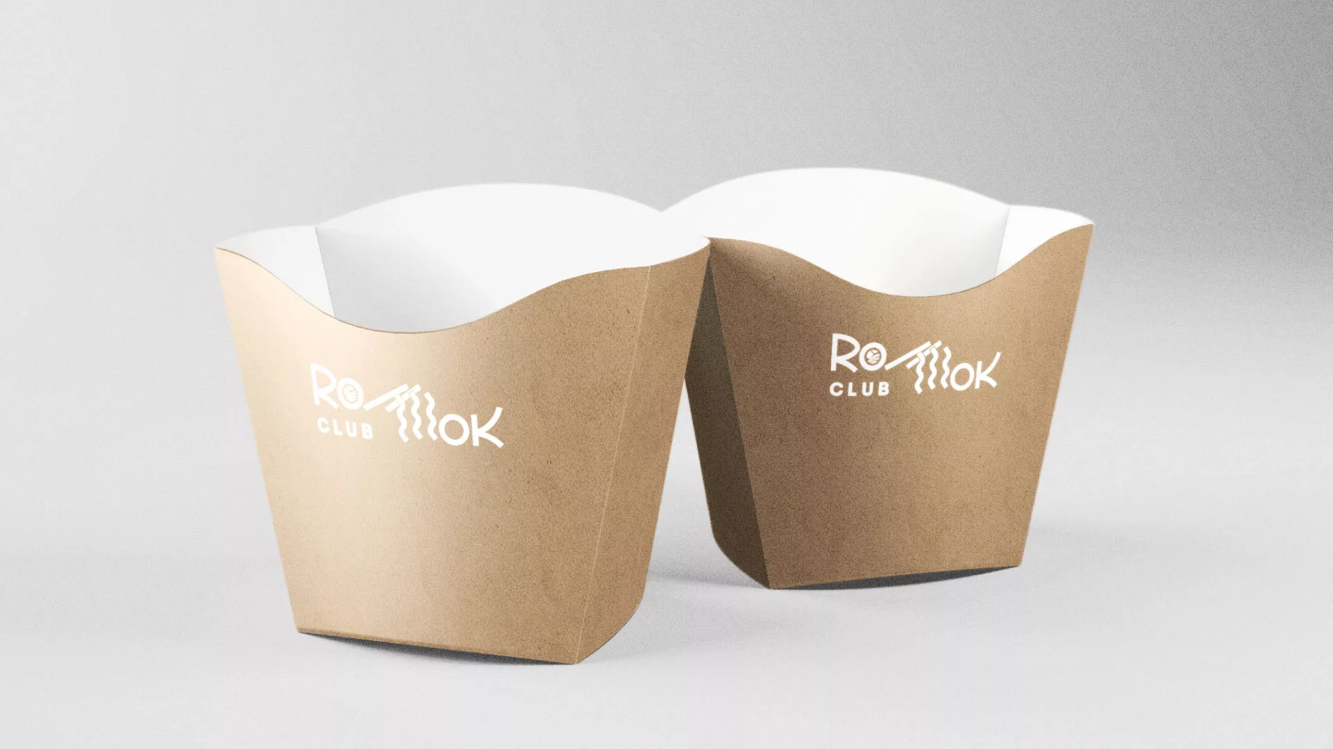 Создание логотипа суши-бара «Roll Wok Club» в Рыбном