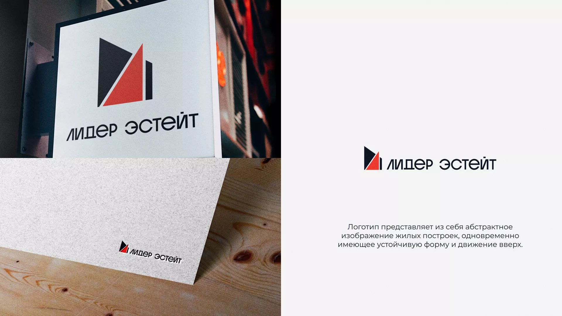 Сделали логотип для агентства недвижимости «Лидер Эстейт» в Рыбном